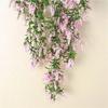 1 Pcs Beautiful Fashion Fake Plant Flowers Wall Artificial Hanging Lavender Vine Flower Rattan Home Garden Decoration