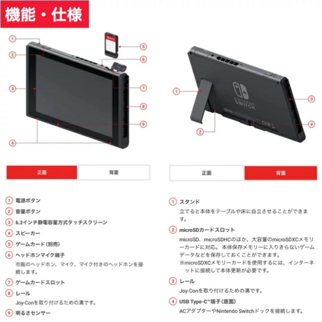 Восстановленная консоль Nintendo Switch с неоново-синим и неоново-красным Joy-Con с гарантией (L) (р) (HAC-S-KABAA) - 180-дневный