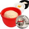 Силиконовая подкладка для чаши миксера KitchenAid 5 кварт с наклонной головкой, нескользящий коврик для смешивания с крышкой, подходит для микроволновой печи, защищает оригинал