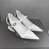 Niche Design Pointed Toe Special Heel Women's High Heels Ballet Sporty Style Shallow Mouth Mary Jane Single Shoes