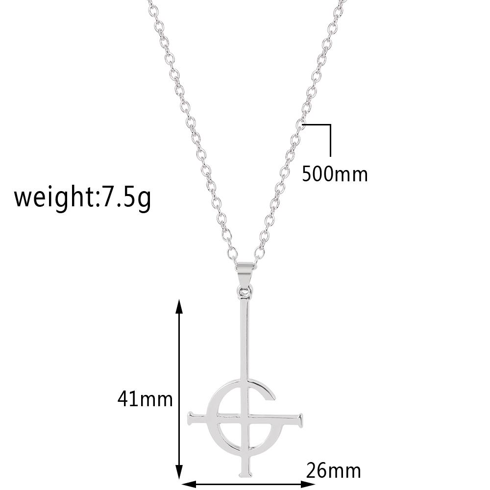 Таинственный крест-призрак, ключ судьбы, кулон, ожерелье, панк-крест, цепочка вурдалака, браслет-призрак Grucifix, почетный Папа, ювелирное изделие, подарок