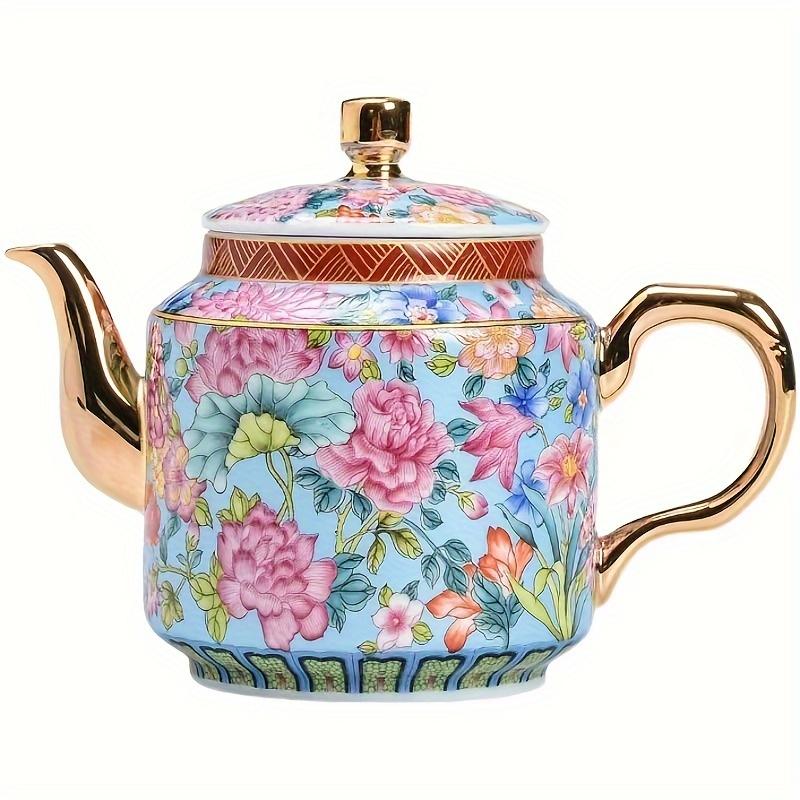 1 шт. эмалированный цветной чайник в китайском стиле, китайский стиль, керамический анти-обжигающий чайник, бытовой чайный сервиз кунг-фу с фильтром, горшок большой емкости