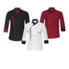 Unisex Chef Jacket Long Sleeve Button Kitchen Jacket Chef Jacket Hotel Restaurant Uniform