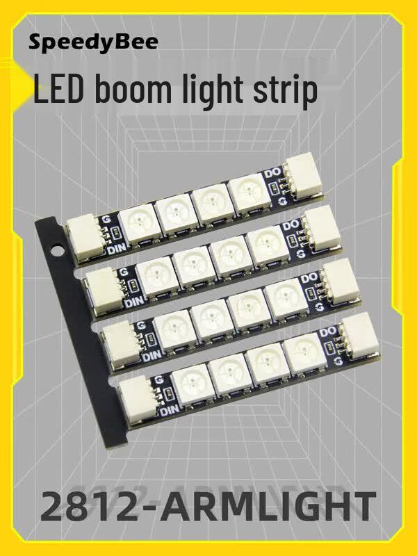 SpeedyBee 2812 RGB Programmable LED Arm Light Strips (4-Pack)