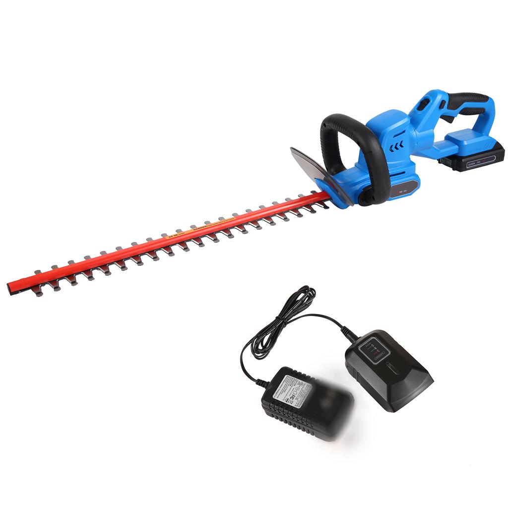 Аккумуляторный кусторез, электрический кусторез 20 В с лезвиями двойного действия 22 дюйма, режущая кромка 3/4 дюйма