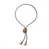 Boot Pendant Ethnic Style Necklace Long PU Leather Necklace Cowboy Cap Pendant Necklace  Girls