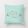 Wish Home Christmas Snowflake Digital Printing Peach Skin Car Pillow Cushion Pillow Case