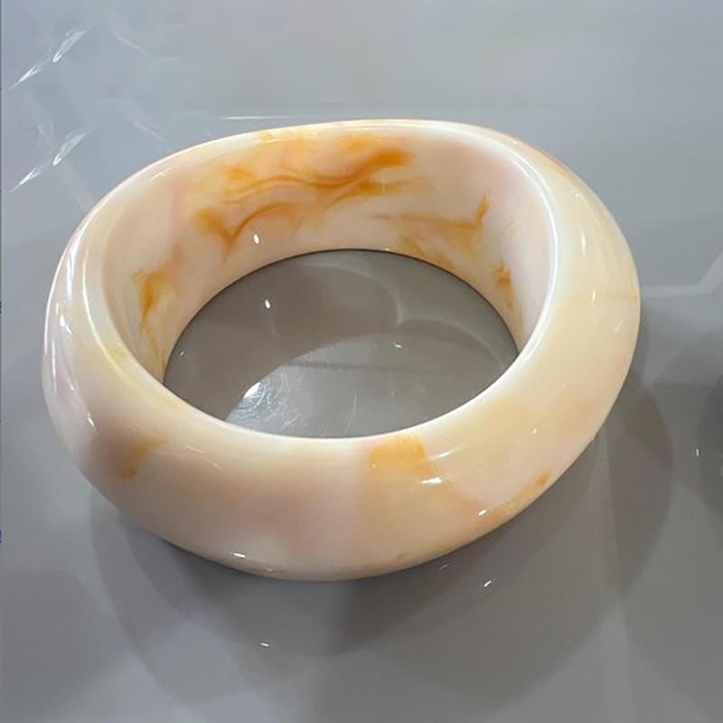 Винтажный браслет для женщин, большой неровный широкий браслет, многоцветный богемный пляжный акриловый браслет, ювелирные аксессуары, подарки