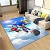 Sonic Adventure Poster Print Decoration,Carpet,Living Room,Bedroom, Non-slip,Square rug