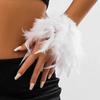 Перья Плюшевые Нарукавники 8 Цветов Украшение для Ногтей Браслет Новые Рукава Декор для Ногтей