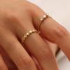 Stainless Steel Rings For Women Men Vintage Adjustable Zircon Thin Finger Ring Wedding Trendy Jewelry
