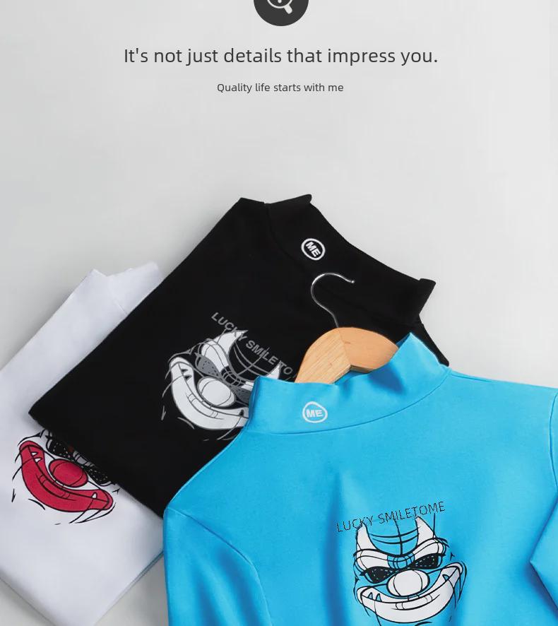 Мужской хлопковый топ с высоким воротником и длинными рукавами — удобная, дышащая осенняя одежда.