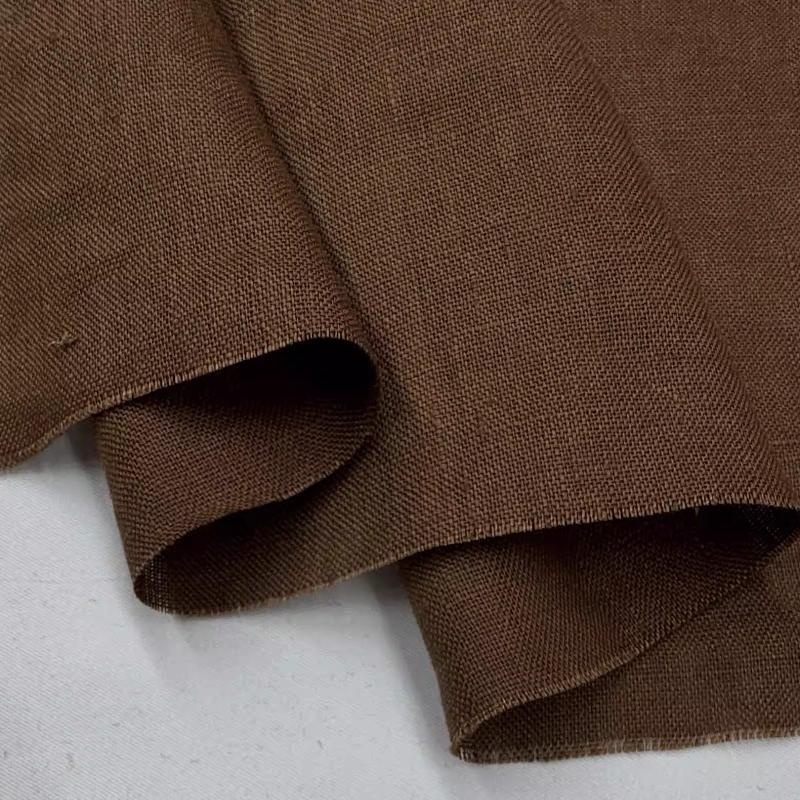 Чистая льняная ткань Стиранный лен Комфортная дышащая ткань для весны и лета DIY Платье Широкие брюки Легкая куртка Одежда