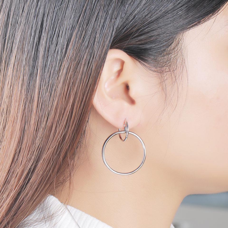 Umcho Серьги для женщин Серебряные серьги-кольца с кристаллами CZ красивые серьги для свадебных аксессуаров