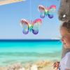 Wind Chimes Plastic Butterfly Reflective Rotating Windmill Decoration for Hanging Bring Happiness Outdoor Garden