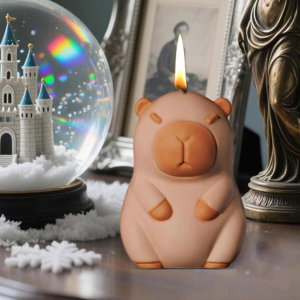 Сделай сам Милые животные Силиконовые формы 3D Капибара Силиконовая форма Антипригарная Гибкая форма Для изготовления свечей Домашнее украшение стола Поделки