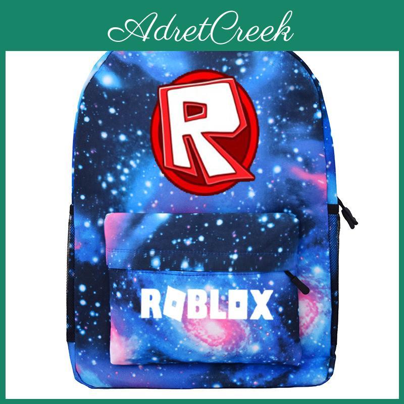 Прочный холщовый рюкзак Roblox для мальчиков со звездным дизайном и вместительным отделением