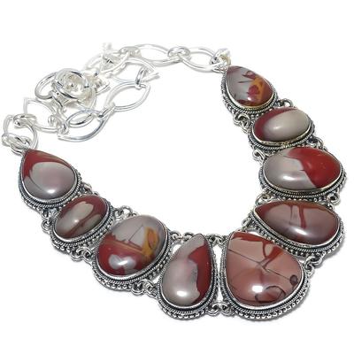 Noreena Jasper Gemstone Handmade Silver 925 Jewelry College 18" JCN484-372
