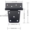 Heavy Duty Door Cabinet Hinge Self Closing Overlay Flat Cabinet Hinge Suitable for Home Decorative Hardware Soundproofing Hinge