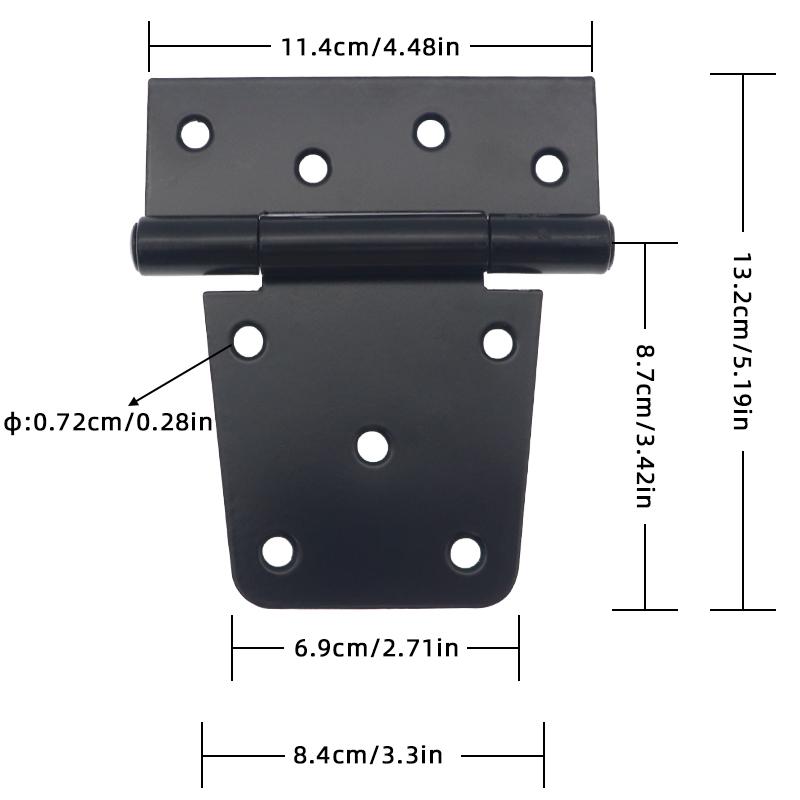 Heavy Duty Door Cabinet Hinge Self Closing Overlay Flat Cabinet Hinge Suitable for Home Decorative Hardware Soundproofing Hinge