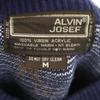 ALVIN JOSEF 80-е винтаж Узор Фэйр-Айл Лонгслив свитер M Темно-синий вязаный Женский Б/у