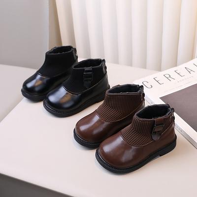 Короткие ботинки для девочек Ботинки для девочек Ботинки из хлопка Теплые флисовые хлопковые ботинки Детские ботинки Martin