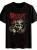 Графическая футболка Slipknot - Черная ретро-футболка рок-группы с культовым логотипом