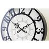 Interform Wall Clock Giselle CL-4960BK Black White Step Movement