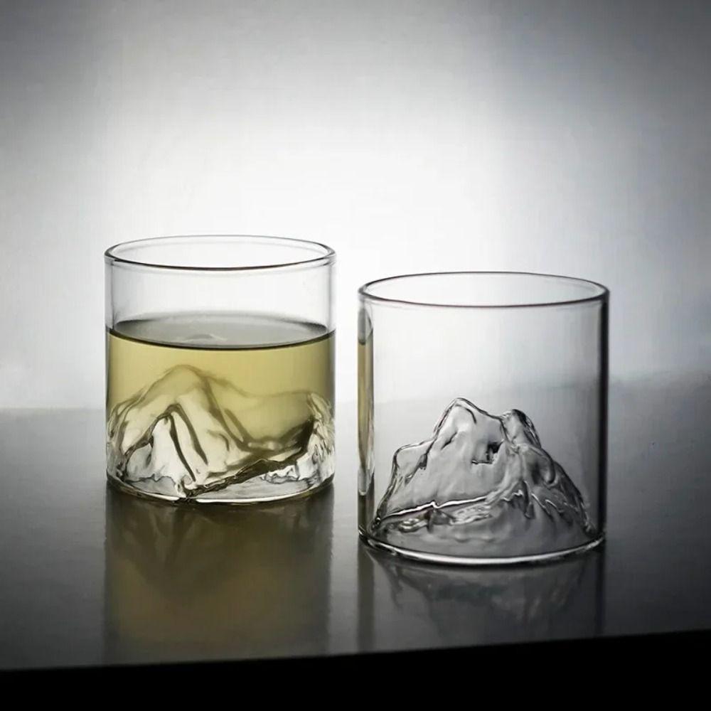 Transparent Retro Mountain Glass Creative Drinking Glasses New Small Glass Coffee Cup