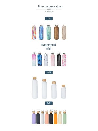 Термос из нержавеющей стали 750 мл - Портативный, Матовый, с узким горлышком, для занятий спортом на открытом воздухе и автомобилей