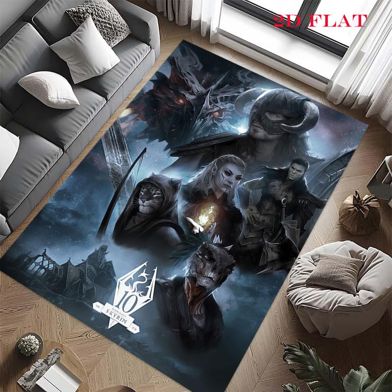 2K Games Carpet Rug for Living Room Bedroom Home Sofa Decoration,Kids play Nonslip Floor Mat
