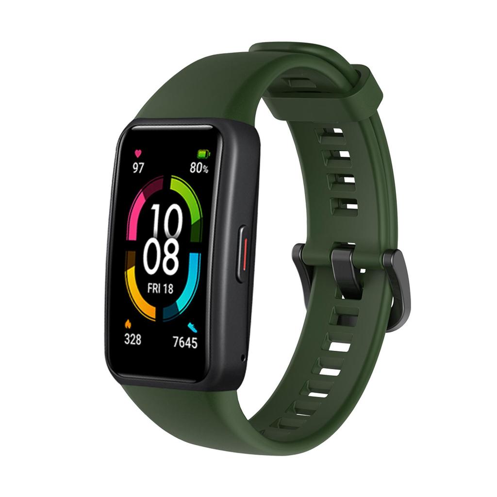 Спортивный силиконовый ремешок для часов Huawei Honor Band 6 Smart Watch Замена ремешка Оригинальный мягкий ремешок для Huawei Band 6