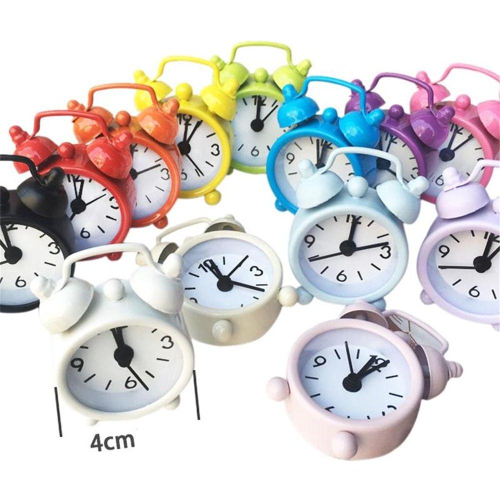 Home Decoration Electronic Cute Creative Table Clock Round Digital Quartz Clock Mini Alarm Clock