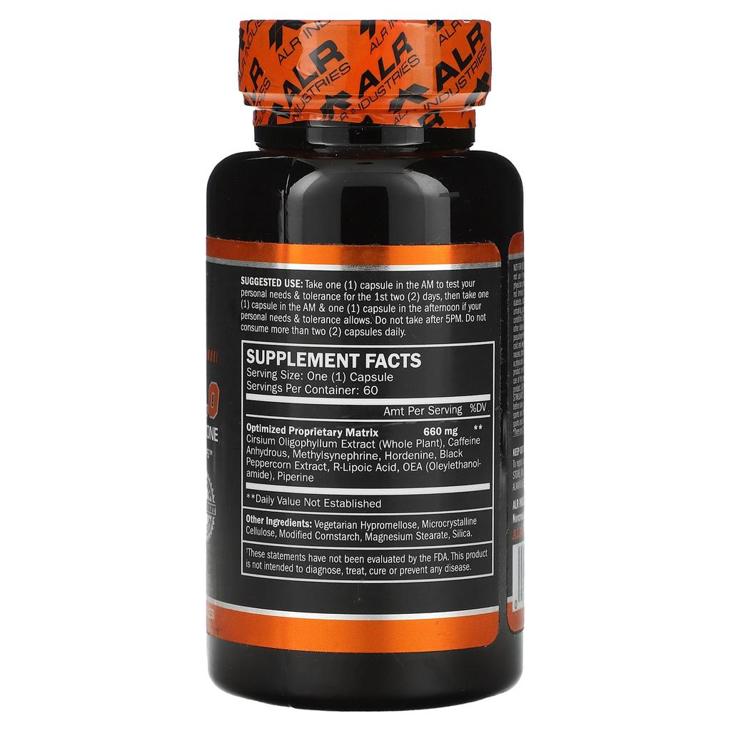 ALR Industries, Hyper Drive 4.0, 660 Mg, 60 Capsules