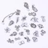2 Pieces 3D Silver Nail Art Jewelry Japanese Nail Decoration High Quality Zircon Crystal Manicure Zircon Diamond Amulet