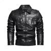 Collar Fashion Casual Men's Leather Jacket Men's Motorcycle Jacket