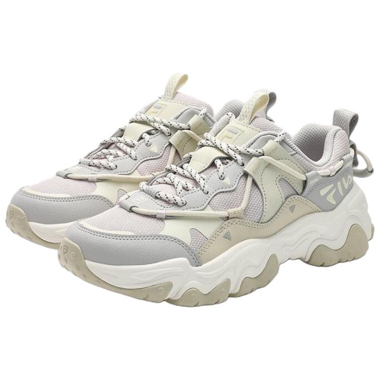 New FILA FLUID 5 Anti Slip Wear Resistant Low Top Chunky Sneakers Women's Gray F52W532182FLV