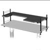Bauhutte Figure Desk Rack широкий стеллаж, который превращает ваш стол в совместимый с и включает BHS-1200D-BK, двухэтажную конструкцию, ноутбуки, зажим.