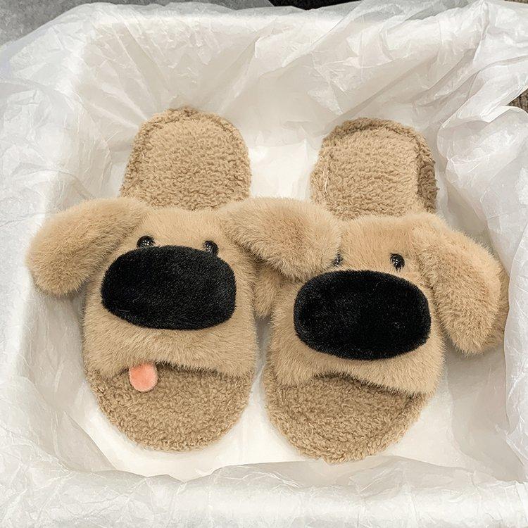 Женские однотонные шлепанцы Осень Зима Милые Мультяшные Легкие Удобные Плюшевые Туфли Домашние Теплые Нескользящие Домашние Хлопковые Тапочки