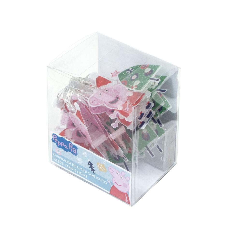 Arditex PP14021 EONE-Peppa Pig Christmas String Light with 10 Warm LEDs - 165cm.