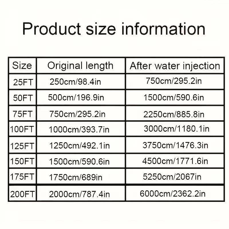 25FT-100FT Garden Hose Extensible Flexible Magic Hose High Pressure Car Cleaning Wash Pipe Courtyard Irrigation Watering Tool