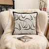 Modern Home Decor Cushion Covers Embroidered Cover, Geometric Throw Pillow Artistic Office Decorative Cover Case for Sofa Bedroom Living Room,