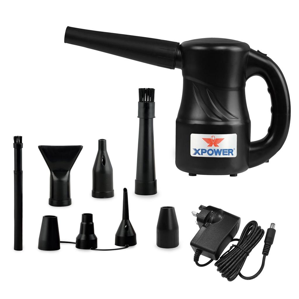 XPOWER A-2B Cyber Duster Cordless Multi-Use Rechargeable Powered Air Duster, Canned Air Replacement, Blower, Dryer, and Air Pump