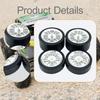 4 Heavy Duty Aluminum RC Replacement Tires for Micro-B 1/24 244016