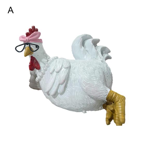 Доброе утро, фигурка курицы, смола, сидящая лежащая курица, статуя, скульптура для дома, офиса, настольная книжная полка, украшение, украшение, фестиваль, подарок