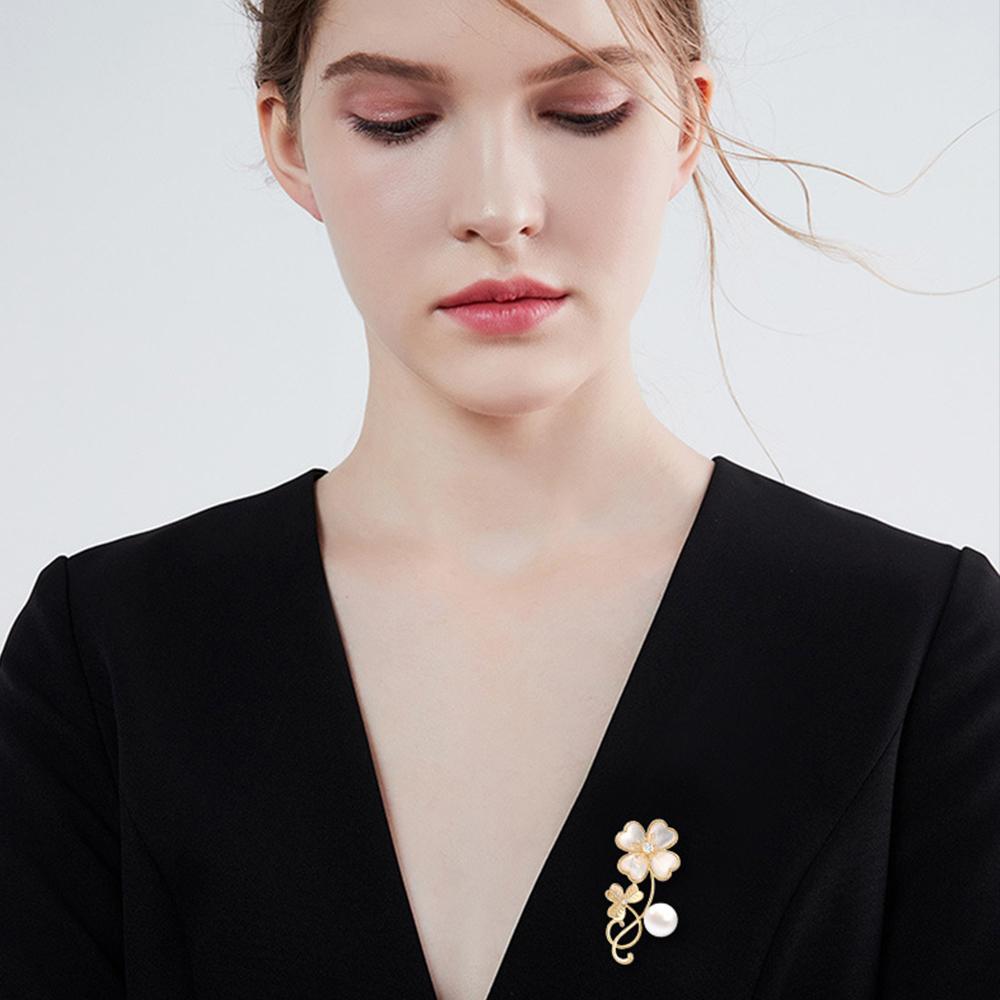 Senior Brooches Flower Leaf Brooch Pins for Women Suit Pendant Fashion Brooches Jewelry