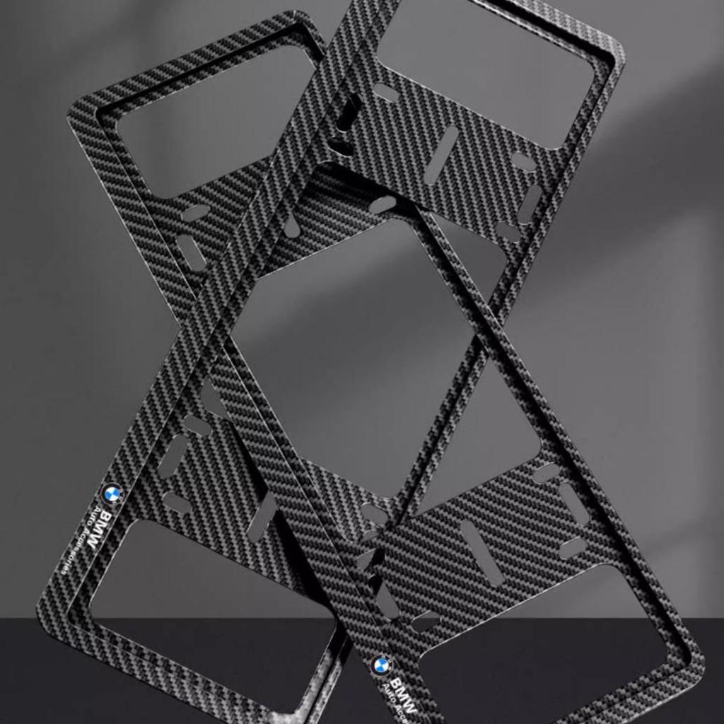 Защитная рамка для номерного знака BMW для 3, 5 Серии и X1-X5 - Утолщенный держатель из алюминиевого сплава.