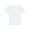 Sweet and Spicy Bow Lace Trim Knitted T-shirt Women's Summer Slim Slim Cropped Undershirt