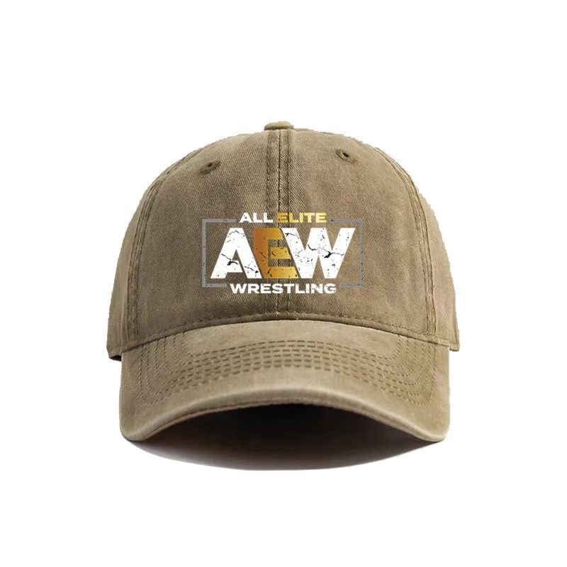 Все Элитные AEW Рестлинг Кепка-бейсболка AEW Летние Потертые Папа-кепки Мужские Для улицы Регулируемые Хлопковые Кепки Защита от солнца для улицы