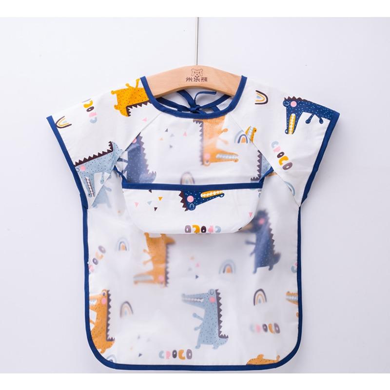 0-1Y Милые Мультяшные Детские Нагрудники Водонепроницаемые Младенцы Едят Дети Рисуют Без Рукавов Детские Банданы Нагрудники Мягкие Детские Нагрудники Еда Отрыжка